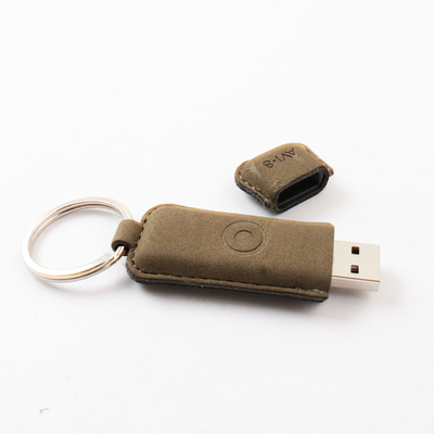 Đánh giá một bộ nhớ đầy đủ ổ đĩa flash USB da với bản in logo tùy chỉnh