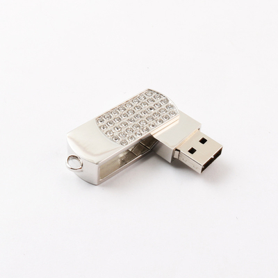 Ổ đĩa flash USB pha lê PCBA 2.0 và 3.0 Màu bạc sáng bóng Tốc độ nhanh