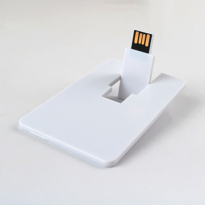 Thẻ tín dụng Ổ đĩa flash USB có thể xoay 360 độ Logo CMYK cả hai mặt miễn phí