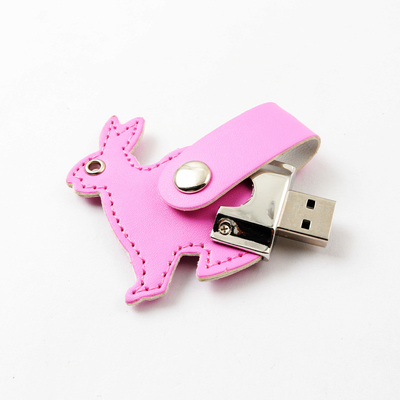 Logo in / Ghi đúc da USB Flash Drive hỗ trợ mã hóa / Upload ngày