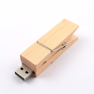 Clip định hình bằng gỗ Ổ đĩa flash USB nhanh USB 2.0 3.0 2GB 4GB 256GB