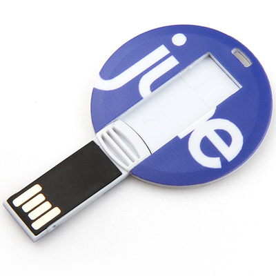 Thẻ tín dụng 128GB UDP Gậy USB 2.0 Hình tròn nhỏ CMYK In Logo