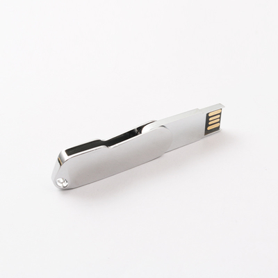 Twist Metal Usb 2.0 Flash Drive Với Keychain, 32GB 64GB 128GB Fast UDP Chip