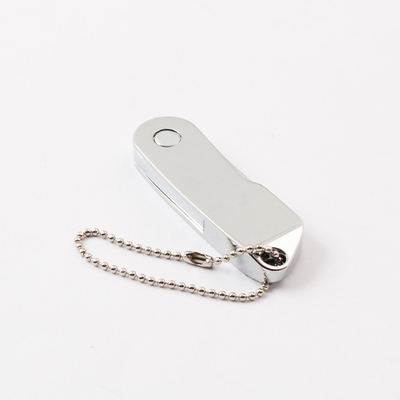 Twist Metal Usb 2.0 Flash Drive Với Keychain, 32GB 64GB 128GB Fast UDP Chip