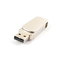 Metal Matt Silver Color Xoắn 360 độ USB Tải lên dữ liệu miễn phí