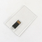 Chất liệu nhựa trong suốt Thẻ tín dụng USB Sticks 2.0 128GB 64GB 15MB/S