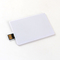 Câu đố Thẻ tín dụng USB Stick 2.0 Chip flash UDP Hình dạng Logo in CMYK