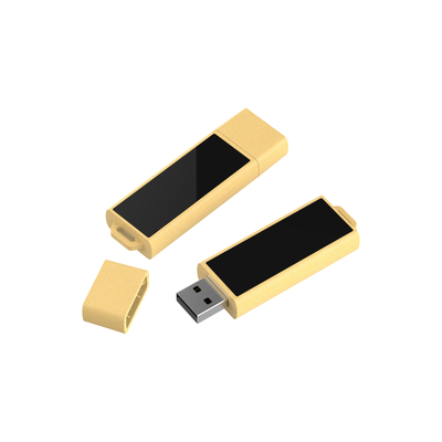 Ổ đĩa flash 128gb bằng rơm và nhựa, vật liệu có thể tái chế Thẻ nhớ USB 2.0