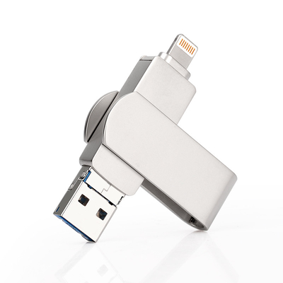 3 trong một loại C Android Otg USB Flash Drive chứng nhận của Mỹ 128GB