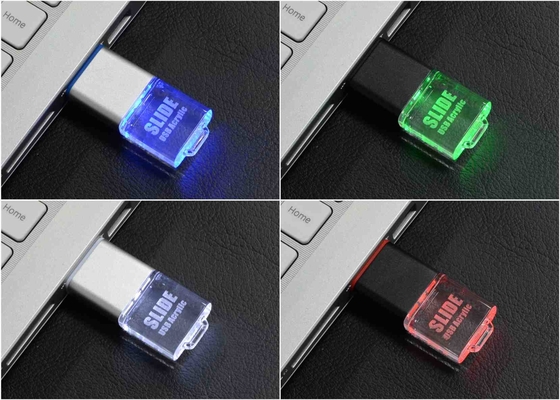 Chữ khắc Logo Đèn Đèn Crystal Usb Stick OEM ODM