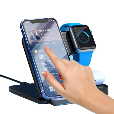 Bộ sạc không dây nhanh 15W có thể gập lại với tai nghe điện thoại