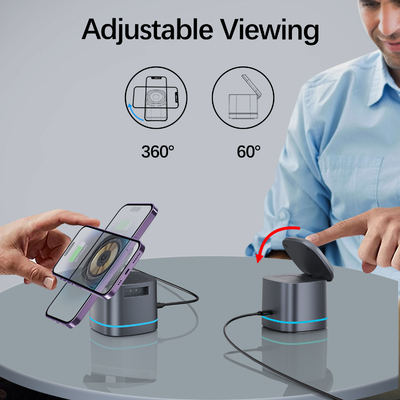 Tăng tối đa hiệu quả sạc của bạn với sạc nhanh Pad sạc không dây 5V / 1A đầu ra và bảo vệ điện áp quá cao