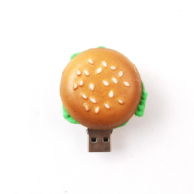 KFC McDonald's Hamburger hình dạng tùy chỉnh ổ đĩa flash USB cho quà tặng doanh nghiệp thực phẩm nhân tạo