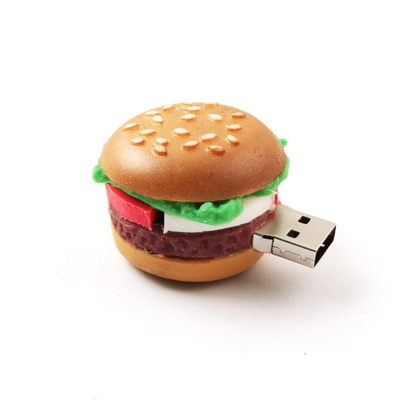 KFC McDonald's Hamburger hình dạng tùy chỉnh ổ đĩa flash USB cho quà tặng doanh nghiệp thực phẩm nhân tạo