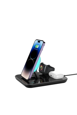 Green Fast Charge Wireless Charging Pad Được làm bằng ABS PC 162 * 132 * 27MM