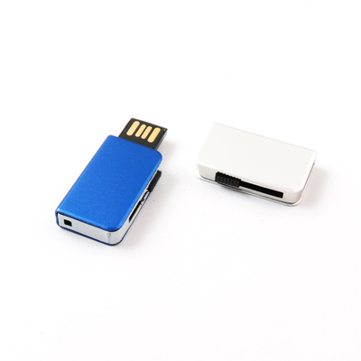 Máy nhớ flash USB kim loại bạc tùy chỉnh Chips flash Toshiba bên trong