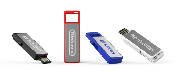 Bộ nhớ USB nhựa tùy biến Đen Trắng 256GB Plug And Play