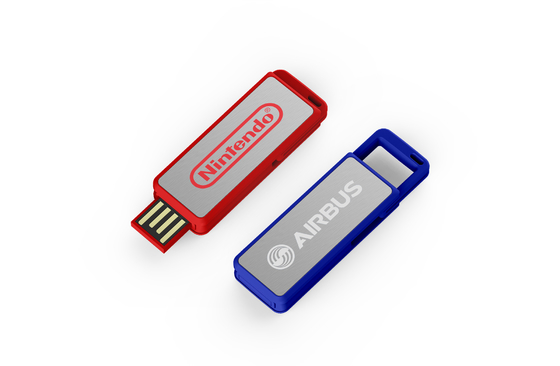 Bộ nhớ USB nhựa tùy biến Đen Trắng 256GB Plug And Play