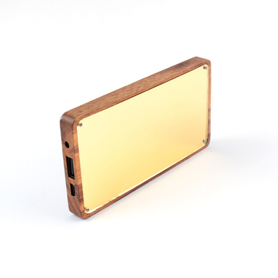 Ngân hàng điện di động Li Polymer 18650 pin màu đen cho điện thoại thông minh và thiết bị USB
