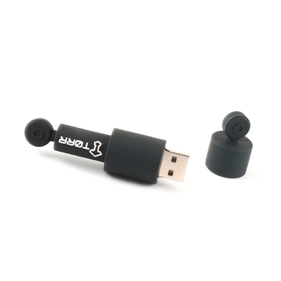 Mã hóa dữ liệu vòng Custom USB Flash Drive PVC / vật liệu silicone