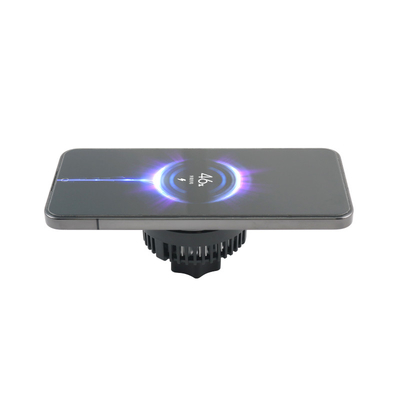 Bộ sạc không dây xe 15W Loại từ tính với đèn LED và chất làm mát