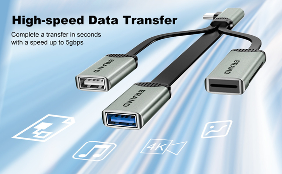 Đọc cho Thẻ TF Thẻ SD Cáp Hub cho USB 2.0 Và USB 3.0 Chuyển dữ liệu nhanh