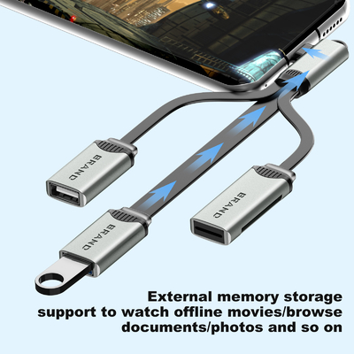 Cáp USB Hub để đọc và sao chép cũng là bộ điều hợp USB chuyển dữ liệu nhanh chóng