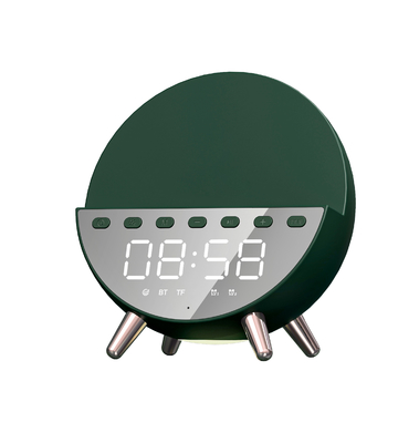 Đồng hồ Bộ sạc không dây Máy cầm điện thoại di động Bộ sạc nhanh 15W với ánh sáng