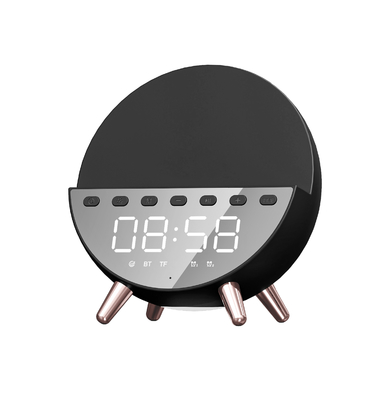 Bộ sạc không dây sạc nhanh 15W với loa Bluetooth và ánh sáng 131 * 75 * 146MM