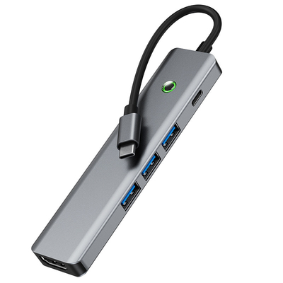 Trạm dữ liệu đa chức năng Usb C Hub Smart Adapter với tốc độ truyền 5Gbps