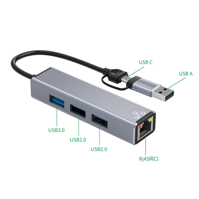 Bộ điều hợp cổng USB C nhỏ gọn máy tính xách tay cổng Usb mở rộng cổng Usbc để chuyển dữ liệu nhanh