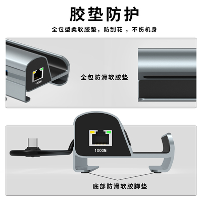 Fast Data Transfer Type C USB Hub với TF / SD Card Reader để dễ dàng mang theo