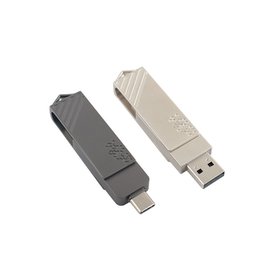 Kim loại loại C hình xoắn tốc độ nhanh USB Flash Drive 3.0 Và USB 2.0 Và loại C