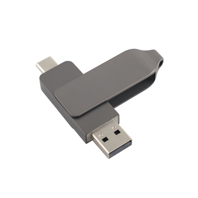 Vũ khí đen kim loại loại C ổ đĩa flash USB xoắn hình tốc độ nhanh 3.0 và 3.0