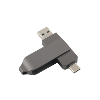 Vũ khí đen kim loại loại C ổ đĩa flash USB xoắn hình tốc độ nhanh 3.0 và 3.0