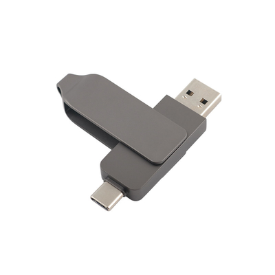 Vũ khí đen kim loại loại C ổ đĩa flash USB xoắn hình tốc độ nhanh 3.0 và 3.0
