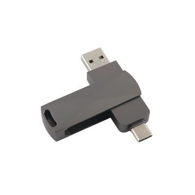 Bắn Black Metal Type C ổ đĩa flash USB với tốc độ nhanh 3.0 và 3.0 hình dạng xoắn