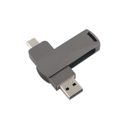 Bắn Black Metal Type C ổ đĩa flash USB với tốc độ nhanh 3.0 và 3.0 hình dạng xoắn