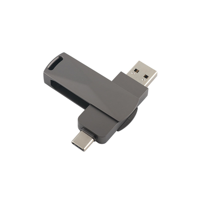 Bắn Black Metal Type C ổ đĩa flash USB với tốc độ nhanh 3.0 và 3.0 hình dạng xoắn