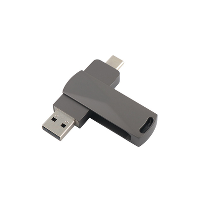 Bắn Black Metal Type C ổ đĩa flash USB với tốc độ nhanh 3.0 và 3.0 hình dạng xoắn