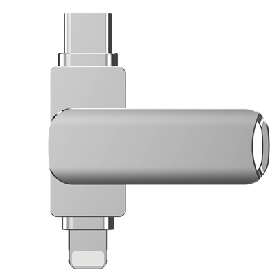 2 trong 1 ổ đĩa flash USB với bảo vệ mật khẩu và vỏ kim loại bền