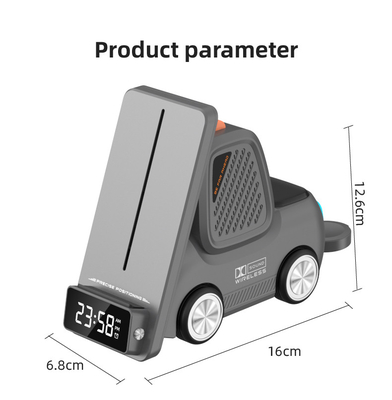 15W sạc nhanh Pad sạc không dây với ABS bên trong và đèn LED cho điện thoại màu thân trắng / xám / cam / vàng