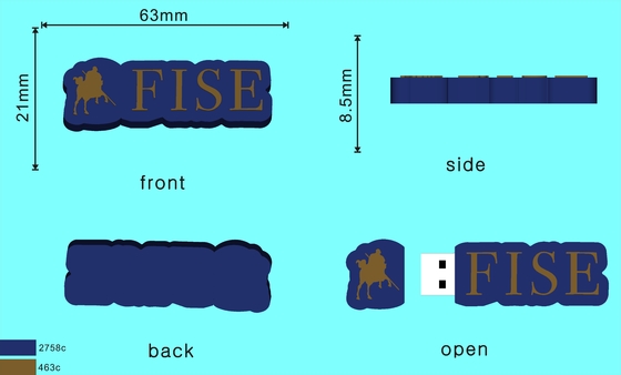 Hình dạng tùy chỉnh Bộ nhớ flash USB PVC hoặc sản xuất silicone dễ dàng với khuôn mở