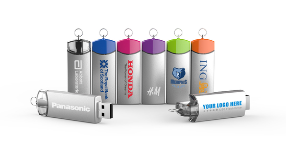 Có thể tùy chỉnh 8-15MB / s Viết ổ đĩa Flash USB kim loại với Logo Speed Dome