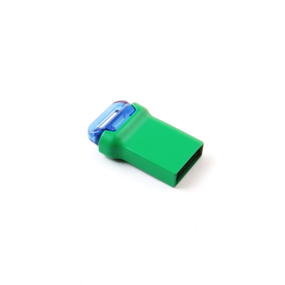 Màu xanh Mini Usb 3.0 Metal Usb Flash Drive hình chữ nhật với chip flash lớp A