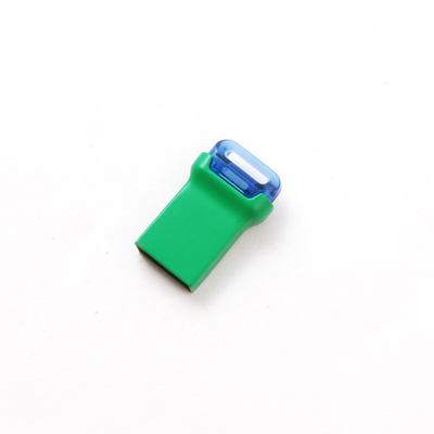 Màu xanh Mini Usb 3.0 Metal Usb Flash Drive hình chữ nhật với chip flash lớp A