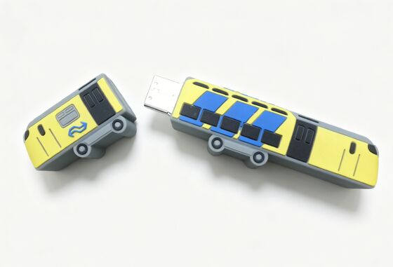 Nhân vật hoạt hình hình tàu điện ngầm PVC USB Flash Drive Subway Mold USB Flash Drive