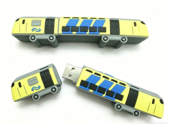 Nhân vật hoạt hình hình tàu điện ngầm PVC USB Flash Drive Subway Mold USB Flash Drive