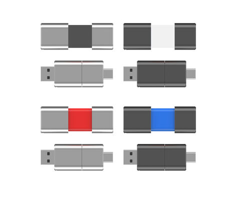 Tốc độ nhanh loại C với USB 3.0 và USB 2.0 Flash Drive Slide Shape Match CE,FCC,ROHS