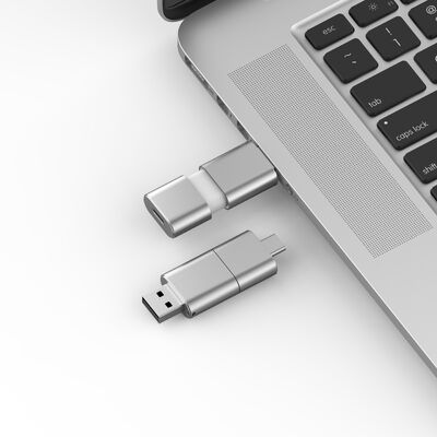 Tốc độ nhanh loại C với USB 3.0 và USB 2.0 Flash Drive Slide Shape Match CE,FCC,ROHS